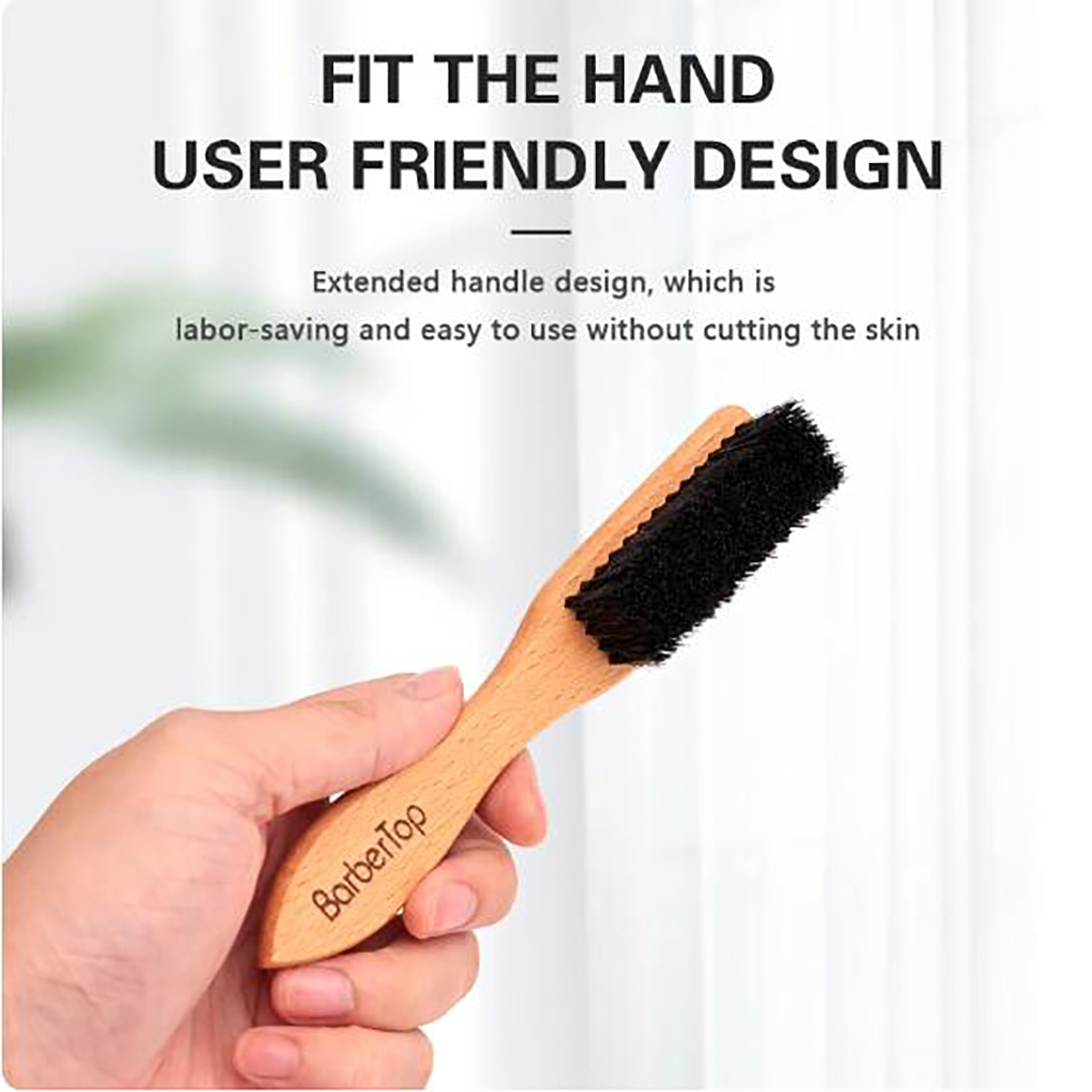 Grooming Men'S Hair - Berber Ahşap Saplı Domuzu Kıl Sakal