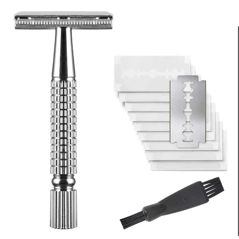 Mens Grooming Barber - Klasik Çift Taraflı Tıraş Bıçağı Erkekler