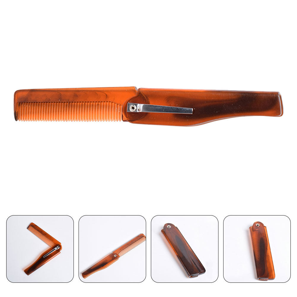 Grooming Men'S Hair - Katlanabilir Erkek Saç Tarağı Taşınabilir Cep