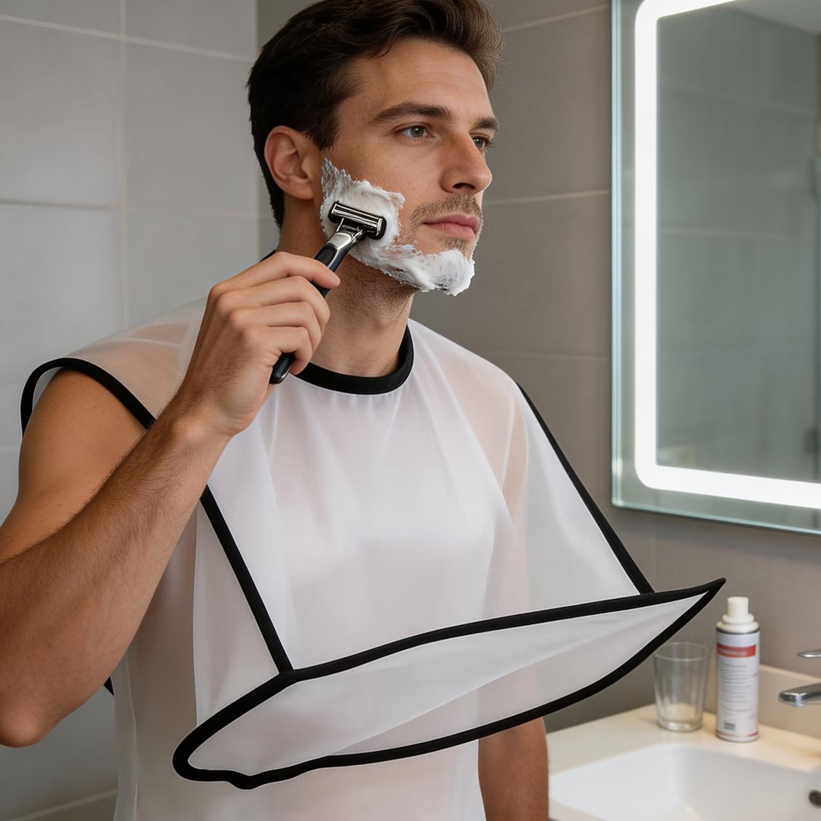 Mens Grooming Barber - Katlanabilir Sakal Önlüğü, Tıraş Önlüğü, Bıyık